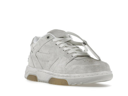 OFF-WHITE Out Of Office OOO Low Tops Vintage Suede Destressed White