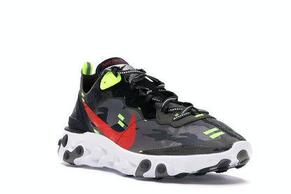 Nike React Element 87 Medium Olive Bright Crimson
