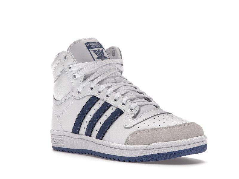 adidas Top Ten White Crew Blue