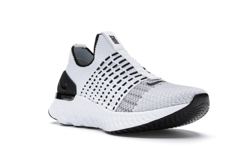 Nike React Phantom Run Flyknit 2 White Black