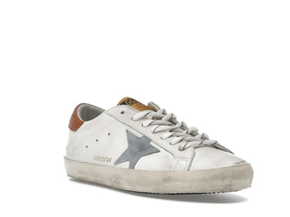 Golden Goose Super-Star White Grey Brown Heel Tab