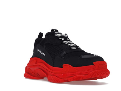 Balenciaga Triple S Black Red Sole