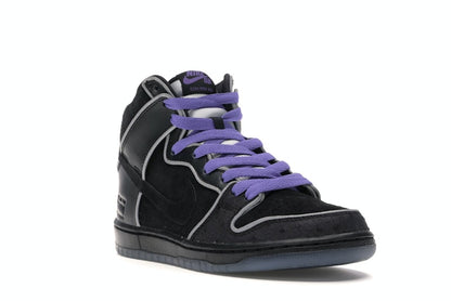 Nike SB Dunk High Black Purple Box