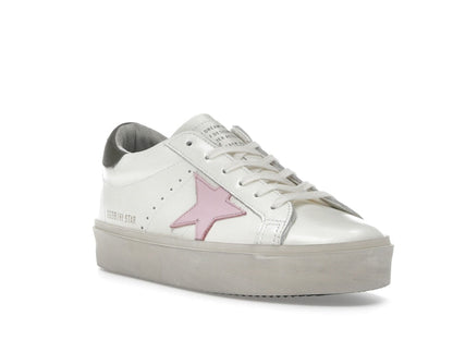 Golden Goose Hi Star White Pink Silver (Women's)