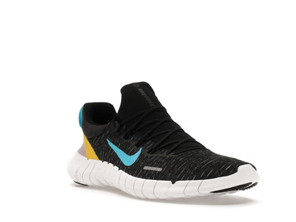 Nike Free Run 5.0 Dark Smoke Grey Vivid Sulfur Chlorine Blue