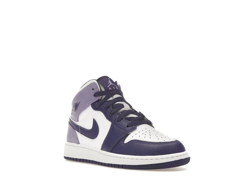 Jordan 1 Mid White Sky J Purple (GS)