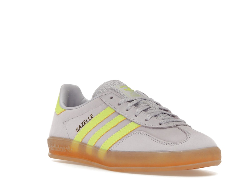 adidas Gazelle Indoor Silver Dawn Solar Yellow (Women's)