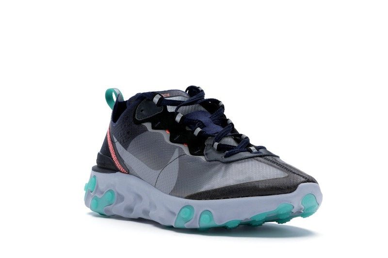 Nike React Element 87 Black Neptune Green