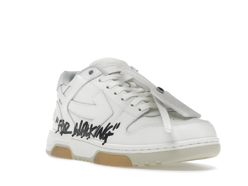 OFF-WHITE Out Of Office OOO Low Tops For Walking White Black