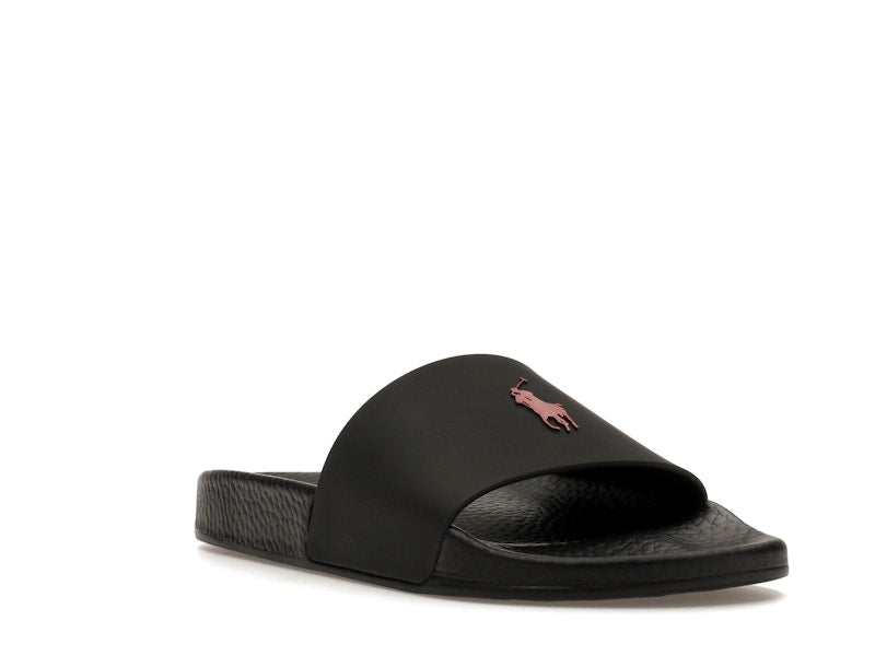 Polo Ralph Lauren Signature Pony Slide Black Red