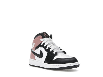 Jordan 1 Mid White Rust Pink Black (GS)