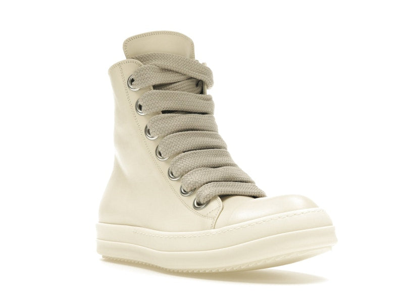 Rick Owens Lido High Sneaks Jumbo Laced Milk