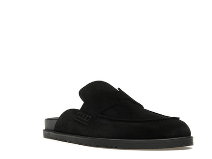 Hermes Go Mule Noir Suede Calkfskin (Men's)