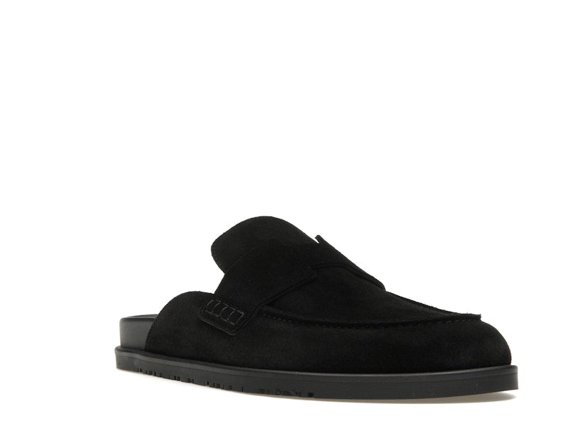 Hermes Go Mule Noir Suede Calkfskin (Men's)