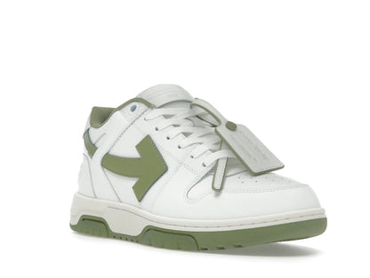 OFF-WHITE Out Of Office OOO Low Tops White Sage