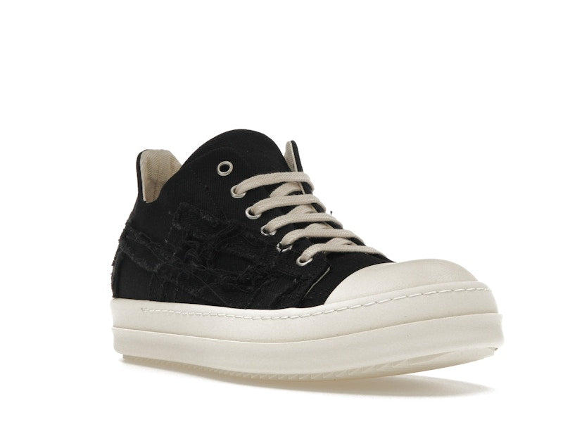 Rick Owens DRKSHDW Slashed Low Sneaks Black Milk