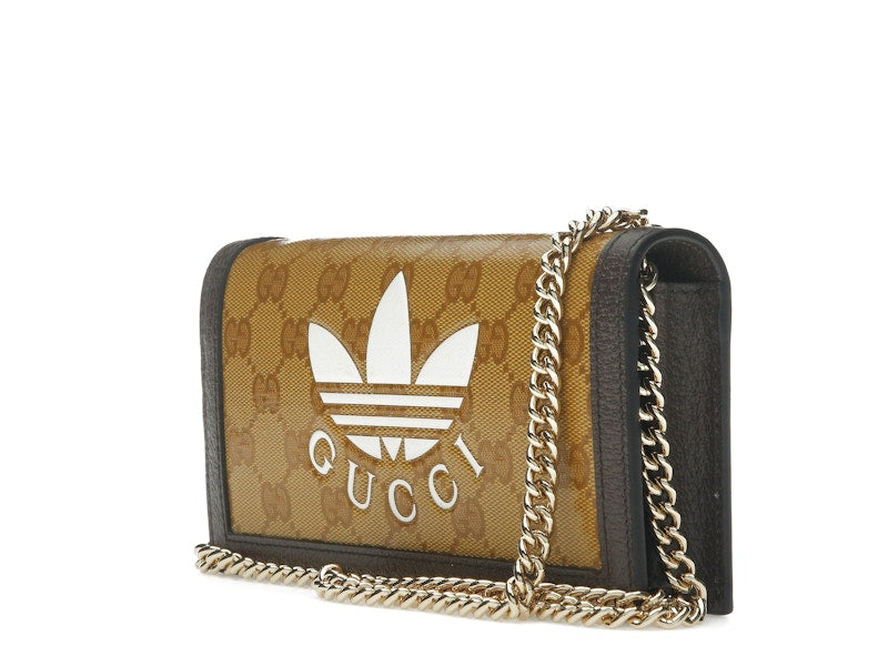 Gucci x adidas Wallet With Chain Beige/Brown