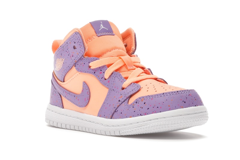 Jordan 1 Mid Paint Splatter Orange Purple (TD)