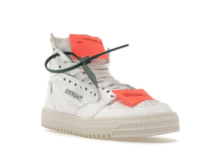 OFF-WHITE Off Court 3.0 Leather White White Orange (Bold Medial Logo)