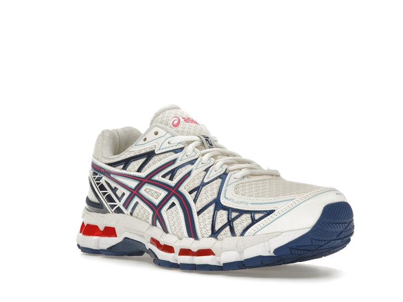 ASICS Gel-Kayano 20 Cream Blue Red