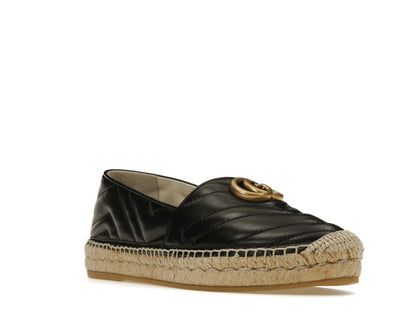 Gucci Double G Espadrille Black Leather