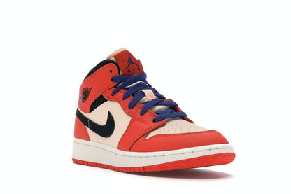Jordan 1 Mid Team Orange Black (GS)