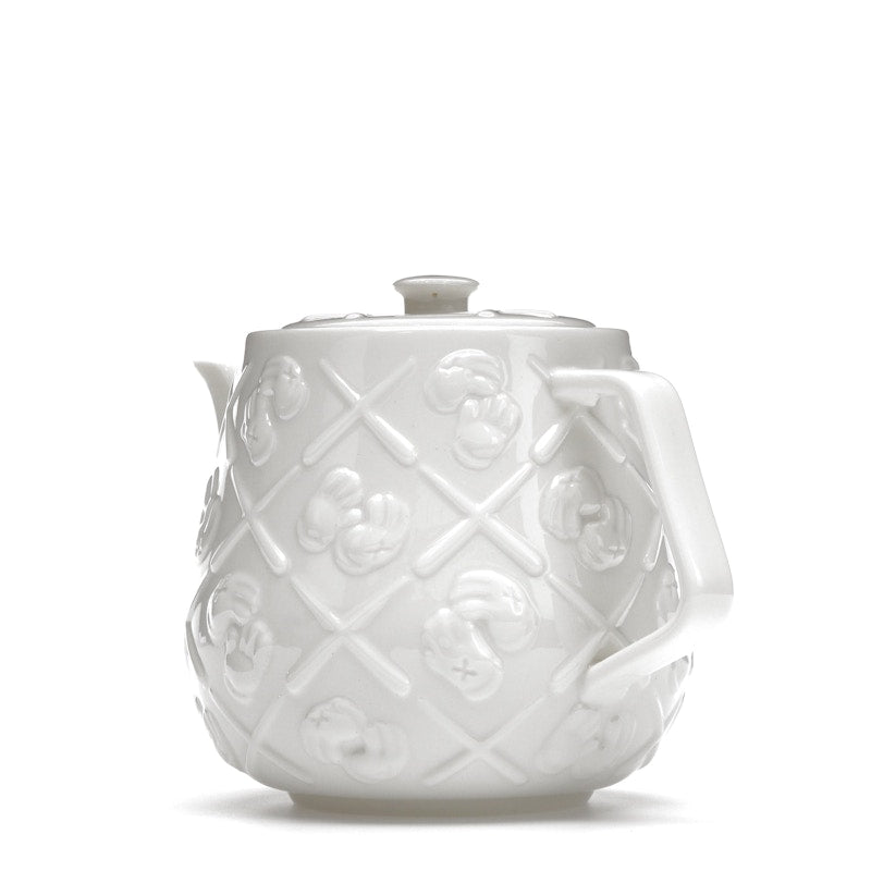 KAWS Ceramic Teapot White