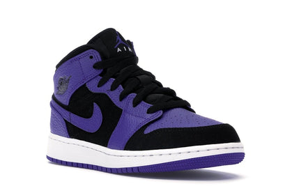 Jordan 1 Mid Black Dark Concord (GS)