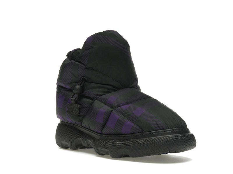 Burberry Check Pillow Boot Black Purple (Women's)