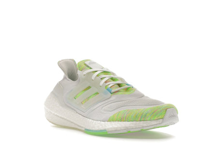 adidas Ultra Boost 22 White Bliss Blue Solar Green