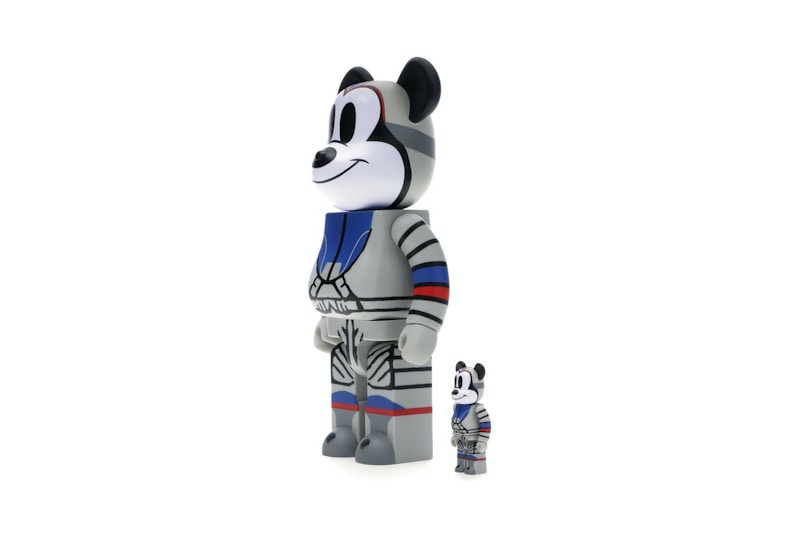 Bearbrick x Billionaire Boys Club x Mickey Mouse Astronaut 100% & 400% Set Multicolor