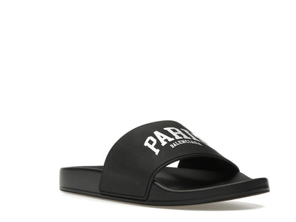 Balenciaga City Pool Slide Paris Black