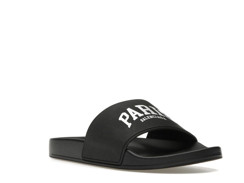 Balenciaga City Pool Slide Paris Black