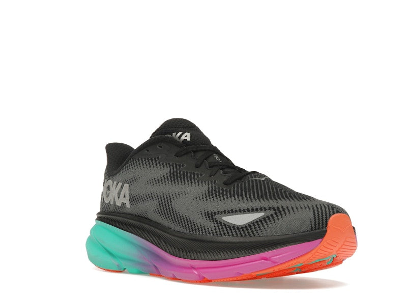 Hoka One One Clifton 9 Gore-Tex Black Electric Aqua (Women's)