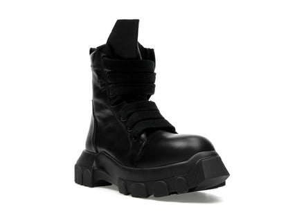 Rick Owens Lido Jumbo Laced Bozo Tractor Black