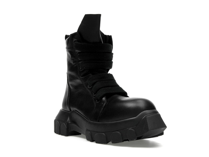 Rick Owens Lido Jumbo Laced Bozo Tractor Black