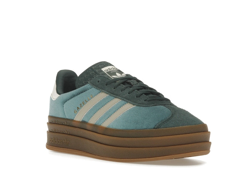 adidas Gazelle Bold Mineral Green Velvet (Women's)