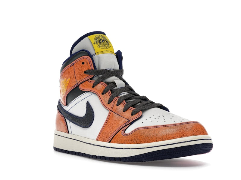 Jordan 1 Mid SE Summit White Crimson Bliss Deep Royal Blue Iron Grey