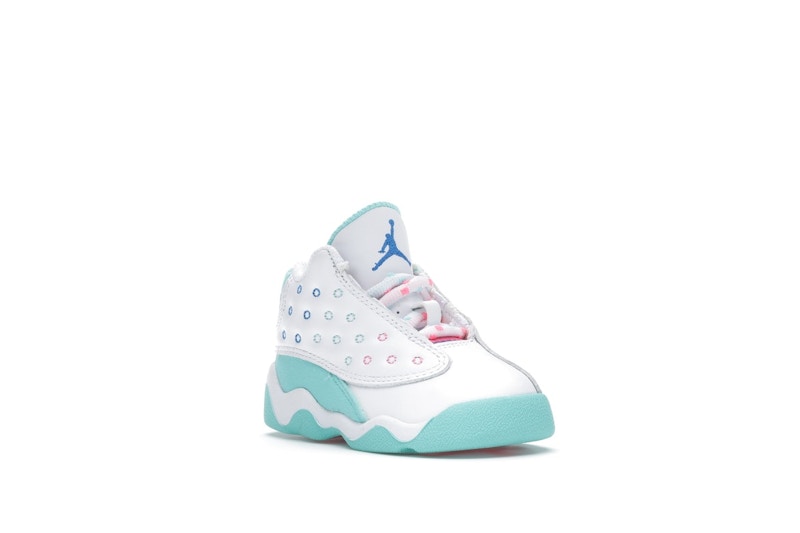 Jordan 13 Retro White Soar Green Pink (TD)
