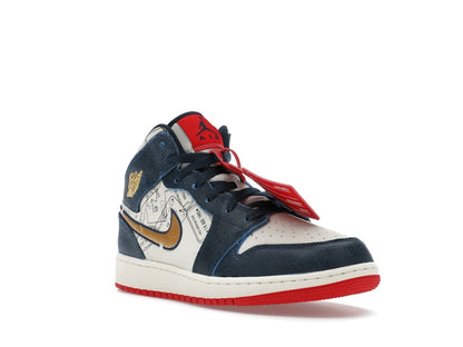 Jordan 1 Mid SE Take Flight Gold Swoosh (GS)