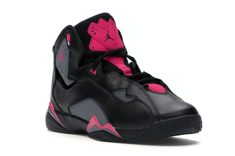 Jordan True Flight Black Dark Grey Deadly Pink (GS)