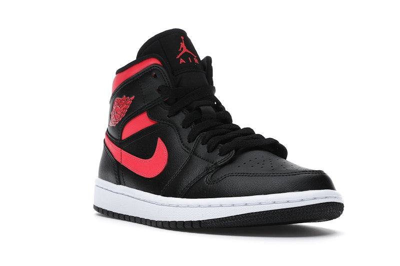 Jordan 1 Mid Black Siren Red (Women's)