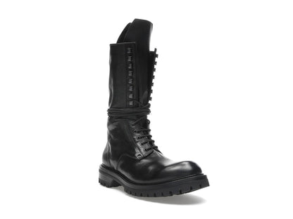 Rick Owens Army Laced Boot Black