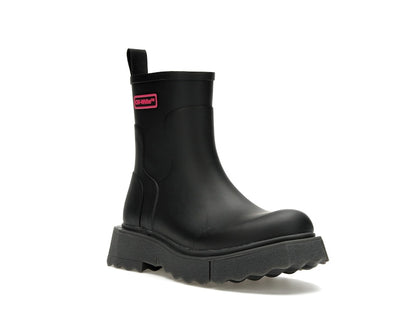 OFF-WHITE Rubber Rain Boot Black