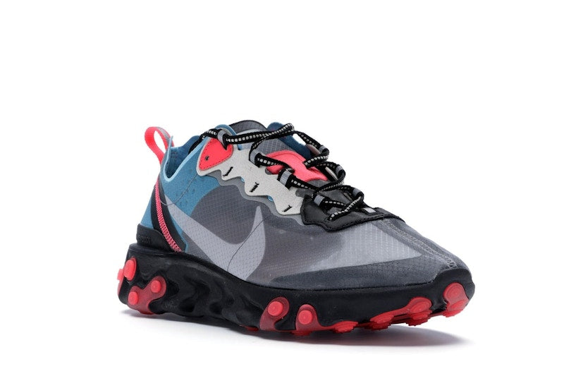 Nike React Element 87 Blue Chill Solar Red