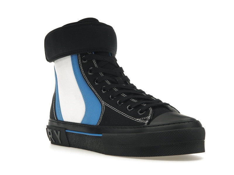 Burberry Sub High-Top Laced-Up Trainer Black Blue White