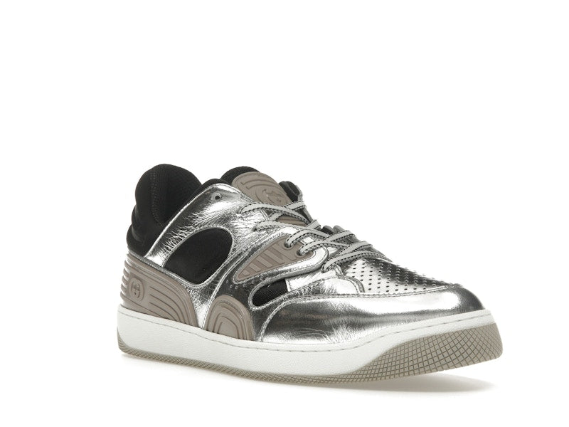 Gucci Basket Low Silver Black