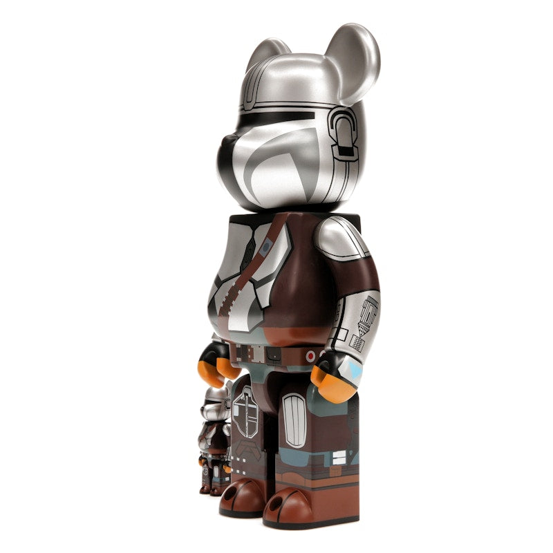 Bearbrick x Star Wars The Mandalorian Beskar Armor 100% & 400% Set