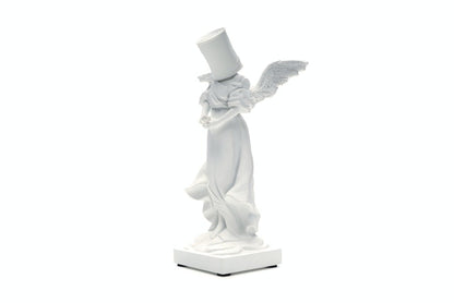 Banksy Bucket On Head Figure White