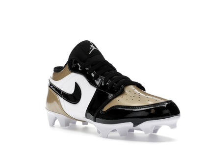 Jordan 1 Low TD Cleat Patent Gold Toe